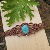 Amazonite Cuff Bracelet - Mocha - Soulful Stones