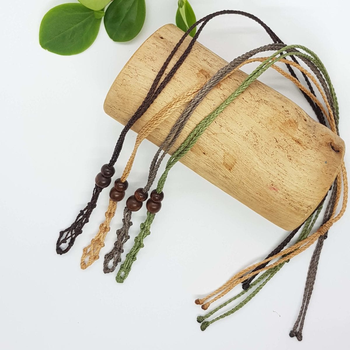 Macrame Crystal Pouch Necklace image 0