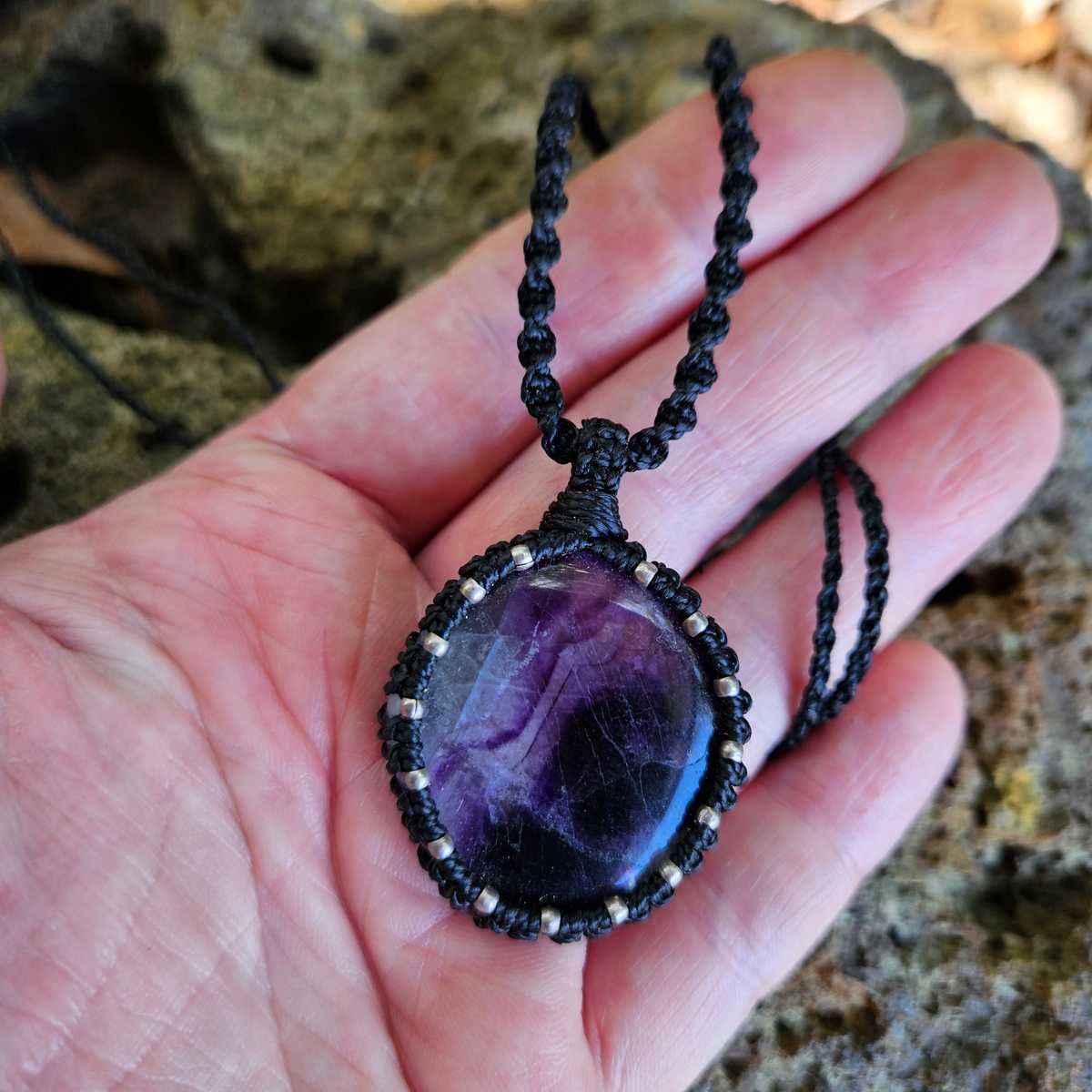 Fluorite Pendant Necklace