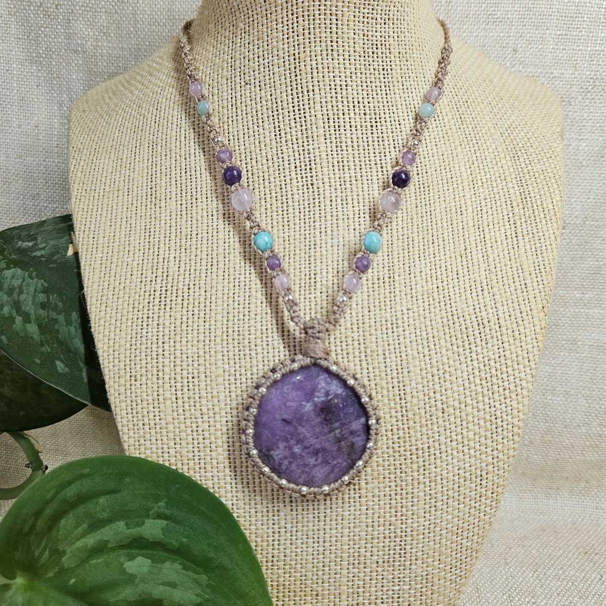 Lepidolite Pendant Necklace