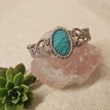 Amazonite Cuff Bracelet - Taupe - Soulful Stones