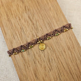 Boho Macrame Anklet - Spiral