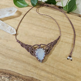 Moonstone Woven Choker Necklace