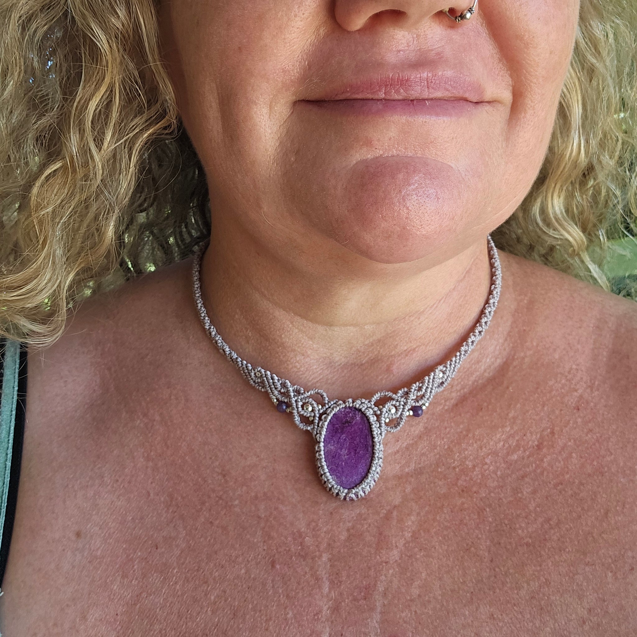 Stitchtite Woven Choker Necklace