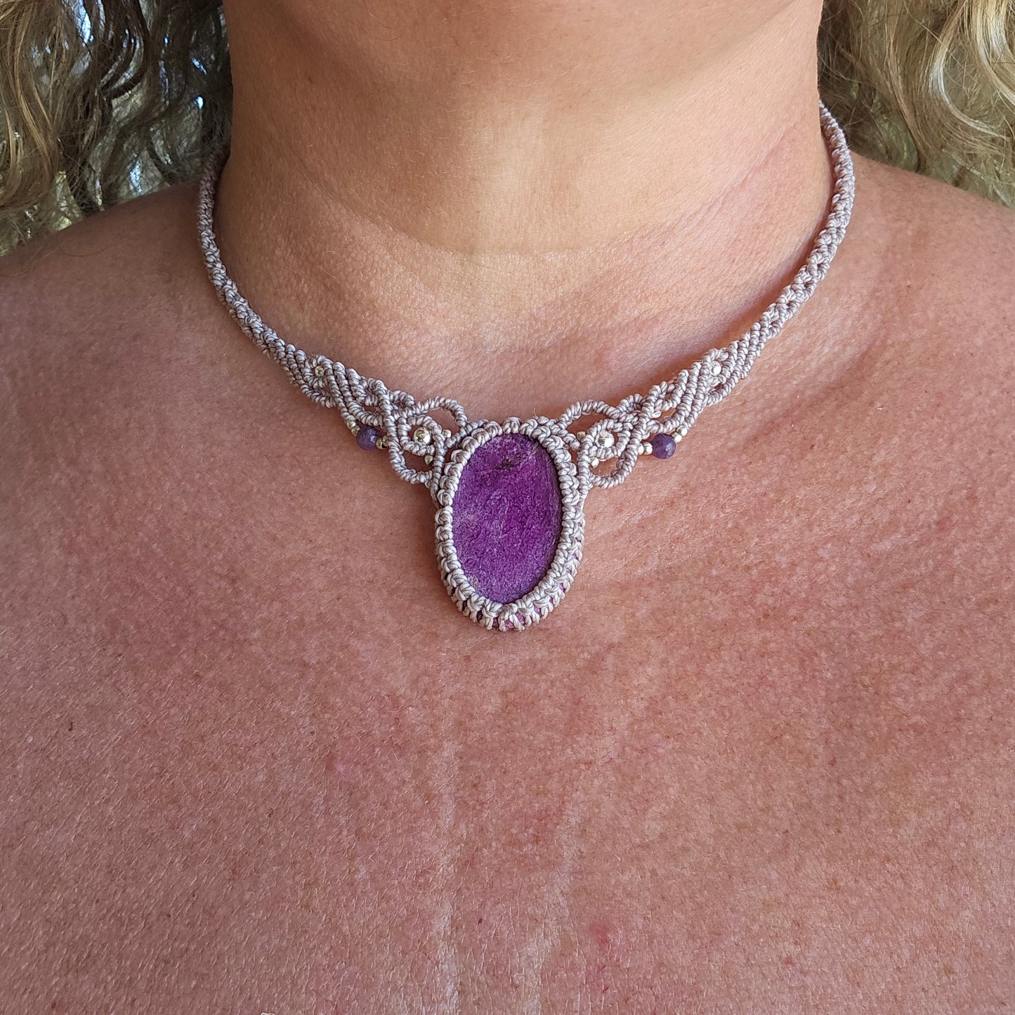 Stitchtite Woven Choker Necklace