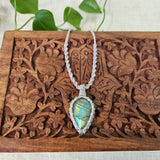 Ivy Teardrop Pendant Necklace - Labradorite