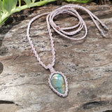 Ivy Teardrop Pendant Necklace - Labradorite
