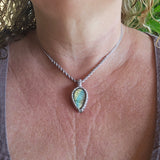Ivy Teardrop Pendant Necklace - Labradorite
