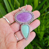 Harmony Collection Wrap Necklace - Stichtite & Variscite