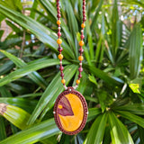 Ritual Collection Macrame Wrap Necklace - Mookaite in Mocha