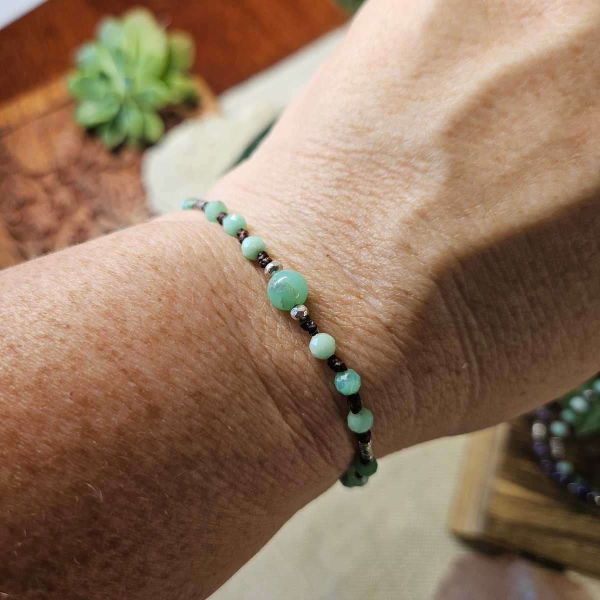 Dahlia Bracelet - Chrysoprase