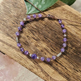 Dahlia Bracelet - Amethyst