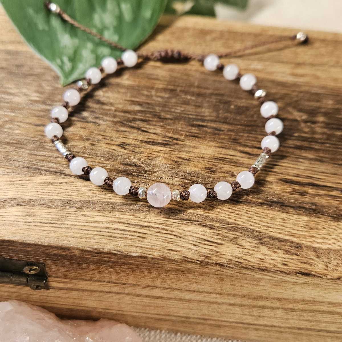 Dahlia Bracelet - Rose Quartz