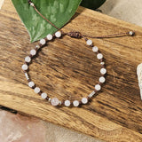Dahlia Bracelet - Rose Quartz