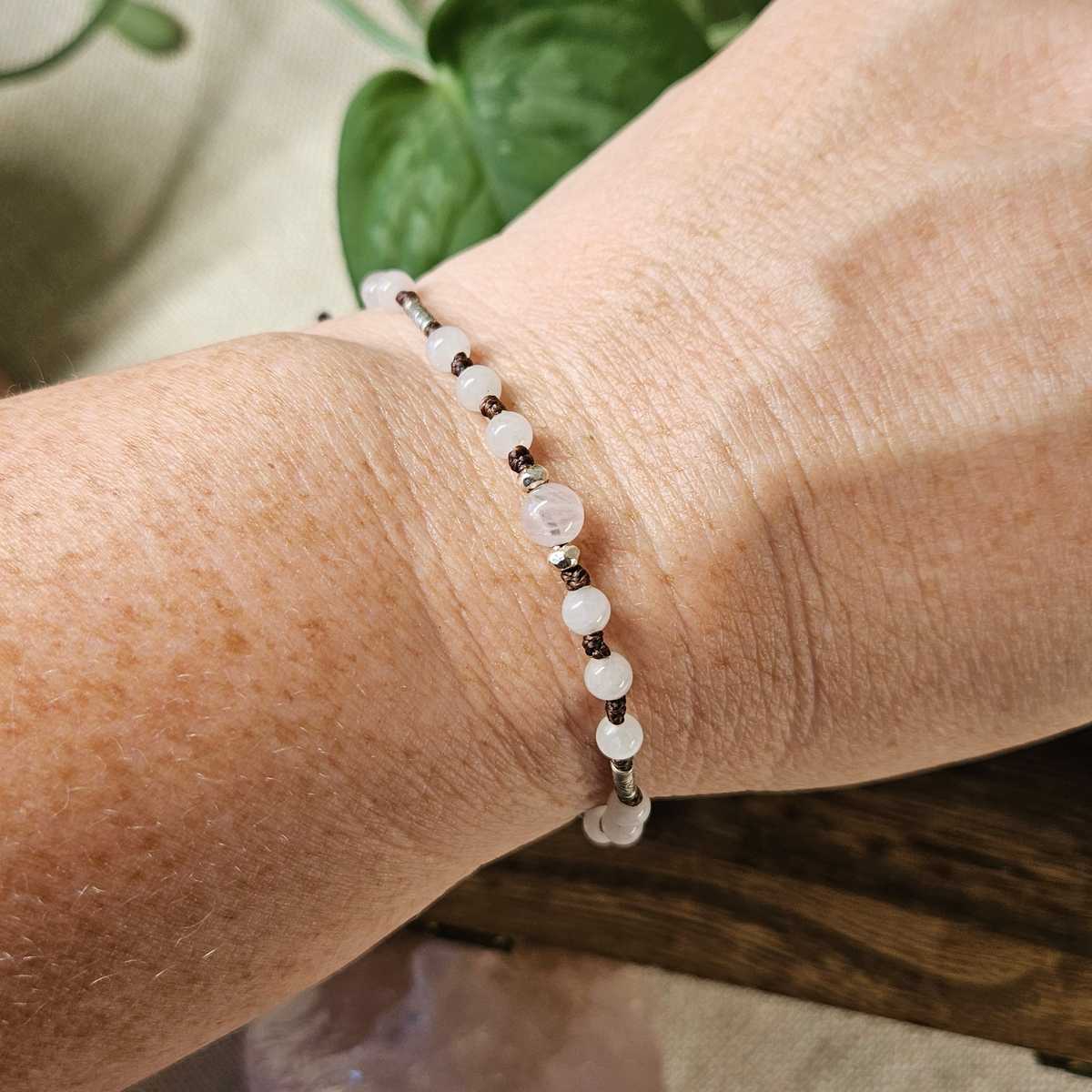 Dahlia Bracelet - Rose Quartz