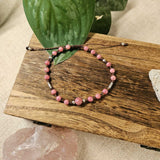 Dahlia Bracelet - Rhodonite