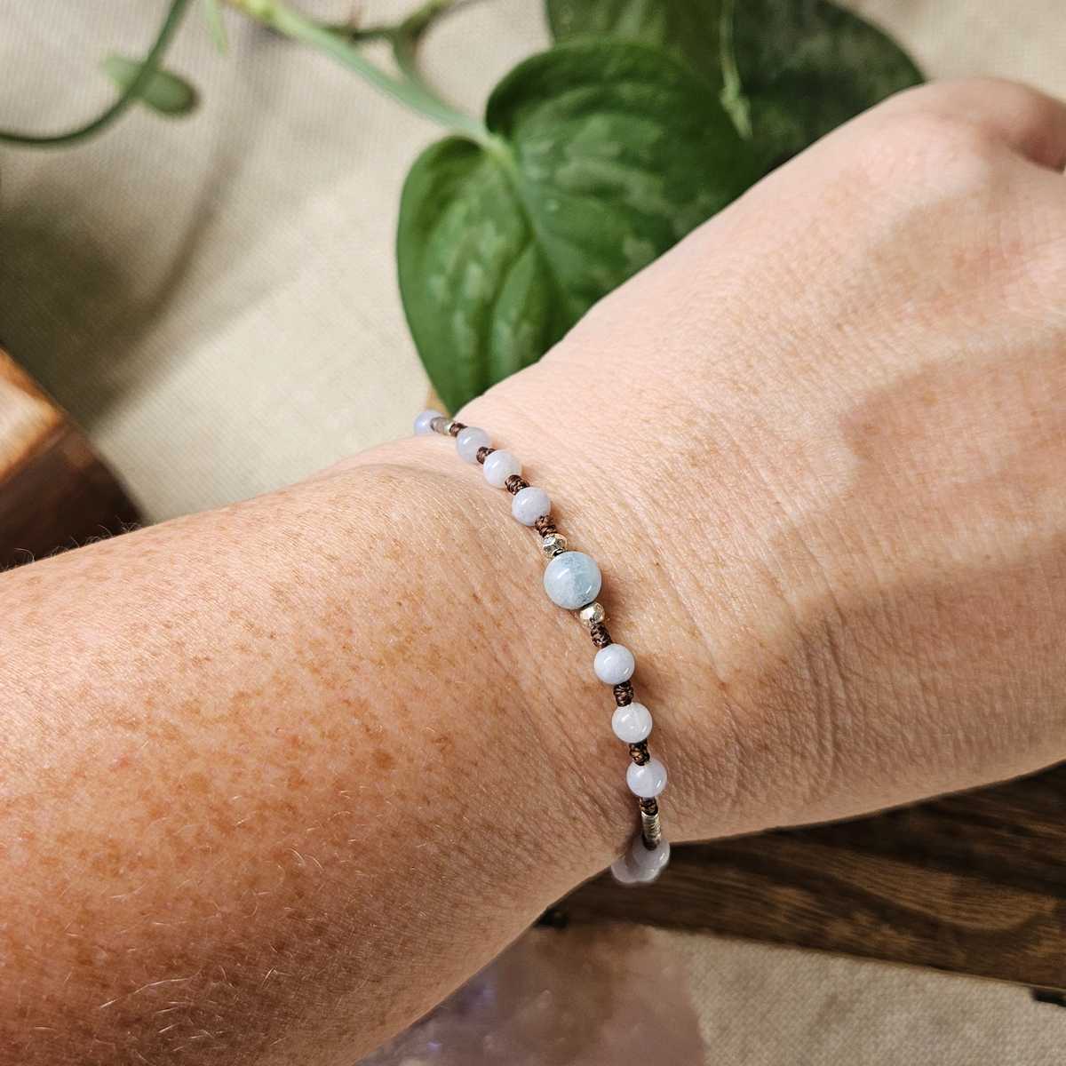 Dahlia Bracelet - Aquamarine