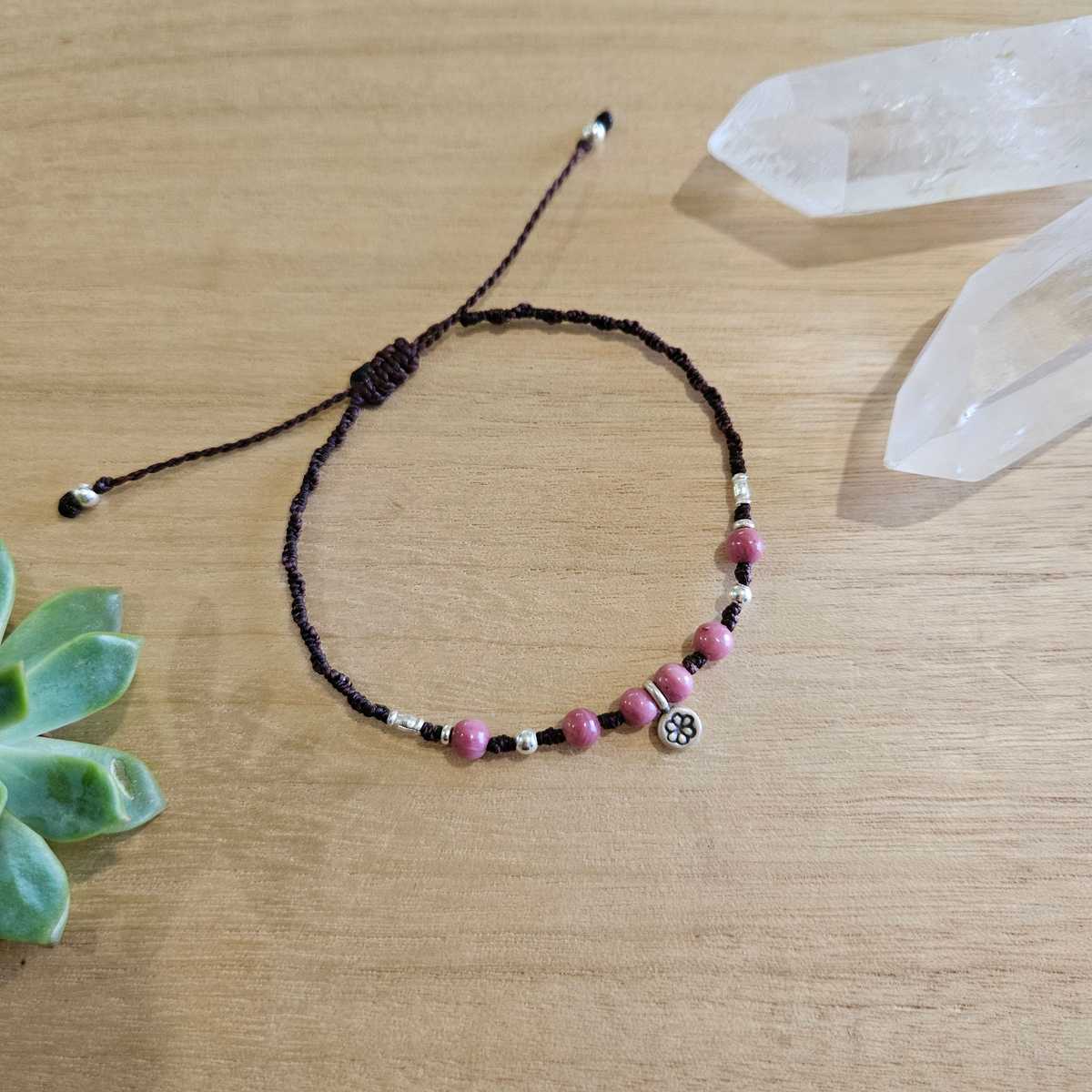 Daisy Bracelet - Rhodonite