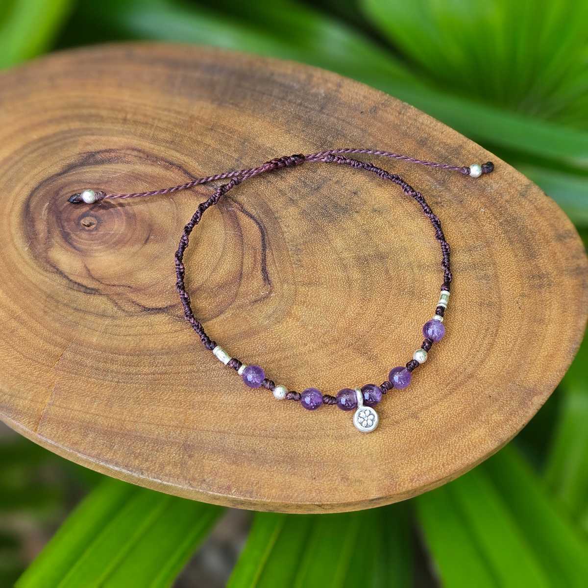 Daisy Bracelet - Amethyst