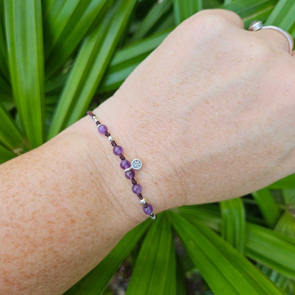 Daisy Bracelet - Amethyst