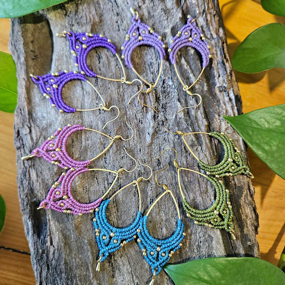 Ivy Macrame Earrings