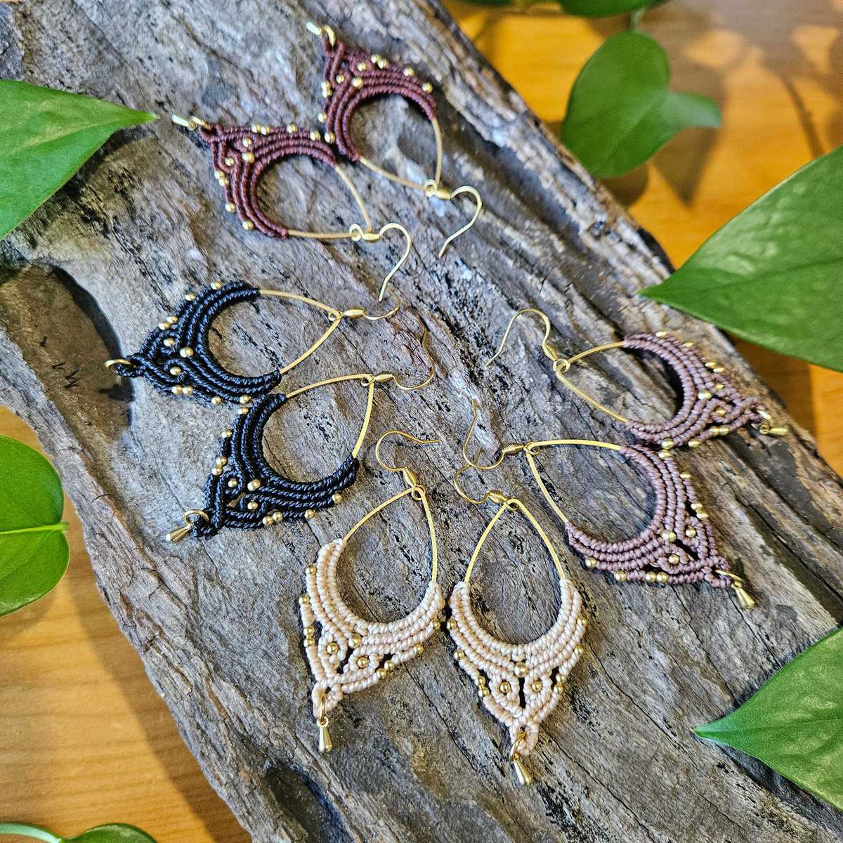 Ivy Macrame Earrings