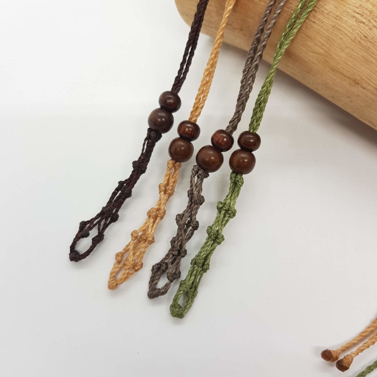 Macrame Crystal Pouch Necklace image 1