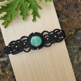 Chrysoprase Cuff Bracelet - Black image 0