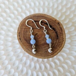 Angelite Moon Earrings